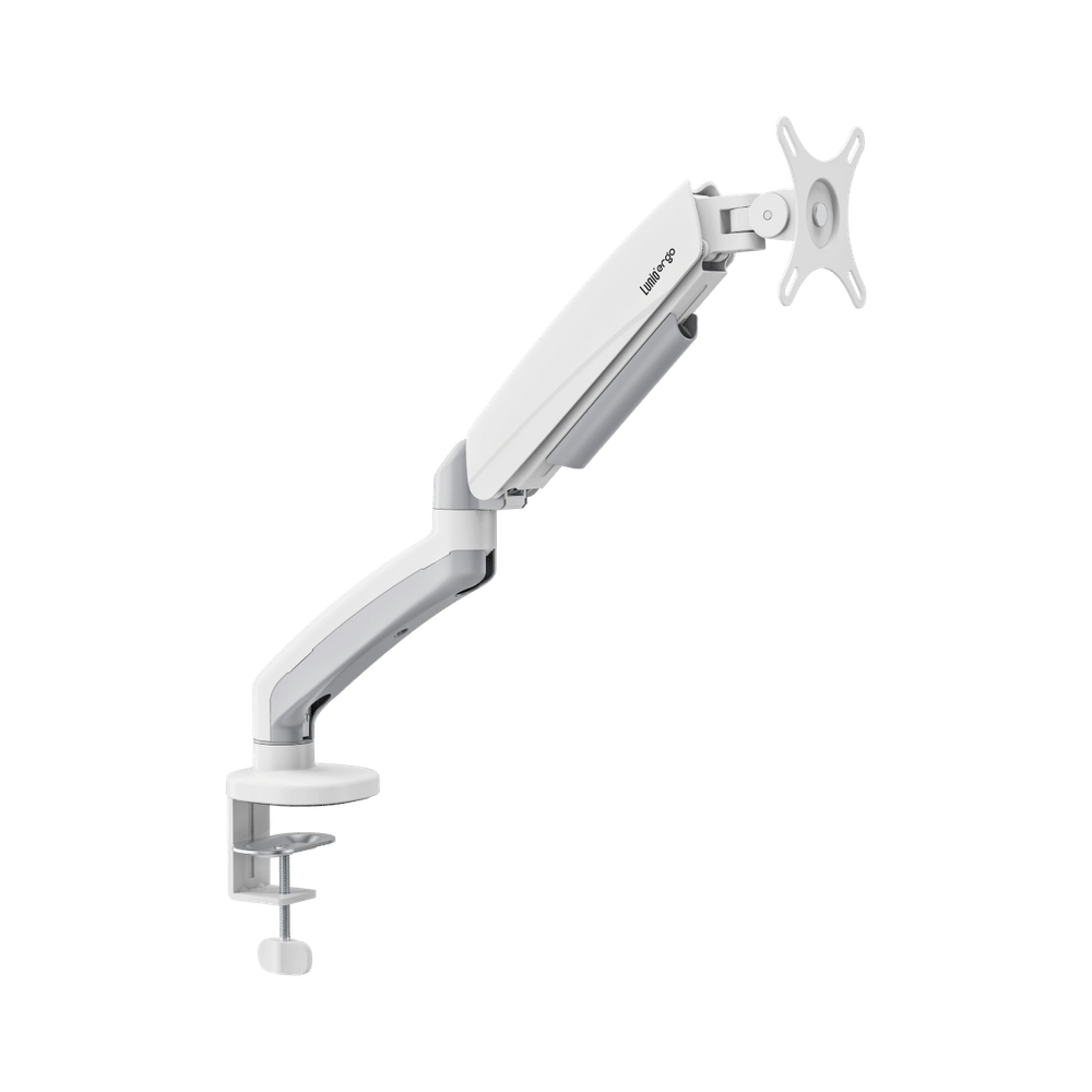 แขนจับจอ LUNIO ERGO MONITOR ARM CYBOT สีขาว 1 แขน หมุนได้360&deg;